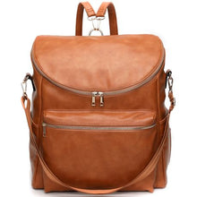 Load image into Gallery viewer, Diaper Big Backpack Nappy Bag - Sofy&amp;Me - Maternity Baby - Leather Brown
