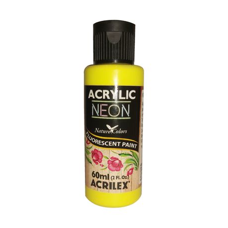 Matte Acrylic Neon 60ml - Lemon Yellow Buy Online in Zimbabwe thedailysale.shop