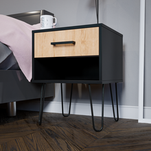 Load image into Gallery viewer, BAM! One Drawer Industrial Bedside/Nightstand
