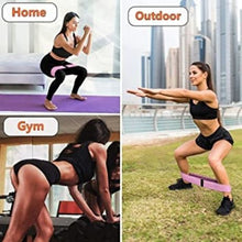 Load image into Gallery viewer, Flexi Muscles-Resistance Bands For Legs &amp; Butt, Fabric Loop Bands Set Of 3
