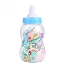 Load image into Gallery viewer, Large Baby Bottle with 10 Baby Toys - Blue
