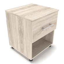 Load image into Gallery viewer, BAM! One Drawer Pedestal/Nightstand - Esperanza Oak
