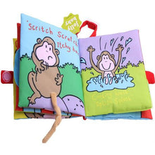 Load image into Gallery viewer, Jollybaby Soft Educational Cloth Book - My Monkey book
