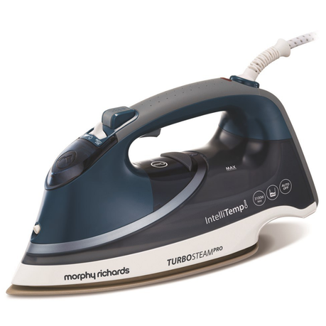 Morphy Richards Iron Steam / Dry / Spray Stainless Steel Blue 400ml 3100W Turbo Steam Pro Buy Online in Zimbabwe thedailysale.shop