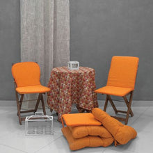 Load image into Gallery viewer, Curtain Nostos Stripe 140X270 Eyelet Orange
