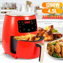Load image into Gallery viewer, Digital Oil Free Air Fryer 1200W Multicooker 4.5L - Red

