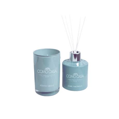 Como Casa Amber Oud Scented Candle and Water Cold Reed Diffuser