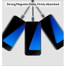 Load image into Gallery viewer, 2m TOPK 3-in-1 (Micro USB, USB C &amp; 8-Pin) Charger Cable with LED Light
