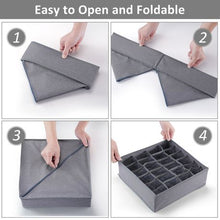 Load image into Gallery viewer, Gogooda Sock, Underwear Organizer - 2 Pack 24 Cell, Washable, Reusablle
