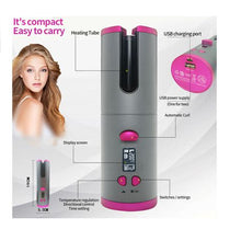 Load image into Gallery viewer, Automatic Hair Curler Portable Usb Wireless Curling LED Display
