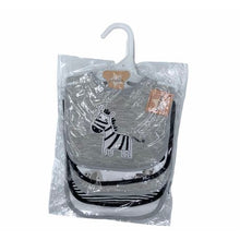 Load image into Gallery viewer, Baby Bib Set 5 Piece - Zebra
