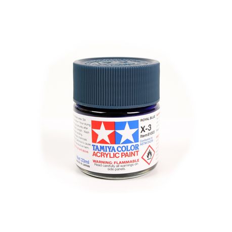 Tamiya X-3 Royal Blue Acrylic 23ml Paint - Royal Blue Buy Online in Zimbabwe thedailysale.shop