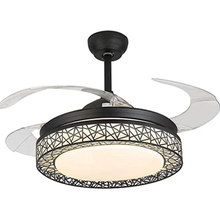Load image into Gallery viewer, Bird-Nest Style Ceiling Fan With Retractable Blades And Remote
