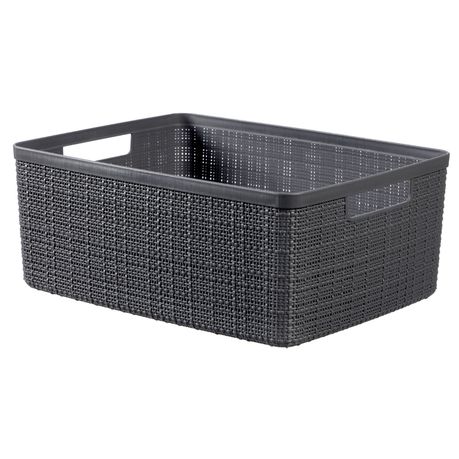 Curver by Keter - Jute Medium Basket Grey Buy Online in Zimbabwe thedailysale.shop