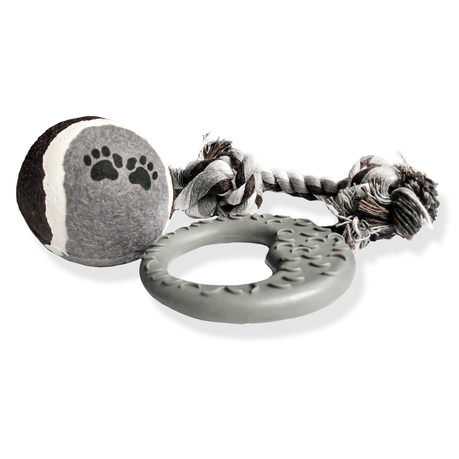 Grovida Dog Toy Play Set (3 Piece) - Brown & Grey Buy Online in Zimbabwe thedailysale.shop