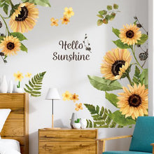 Load image into Gallery viewer, Hello Sunshine Sunflower Art Sticker for Wall Decoration
