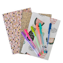 Load image into Gallery viewer, SOKHO Christian Inspired Teens/Girls A5 3Pk Notebooks and 6Pack Gel Pens
