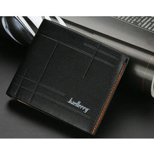 Load image into Gallery viewer, Baellerry Men's Hamilton PU BiFold Wallet Black
