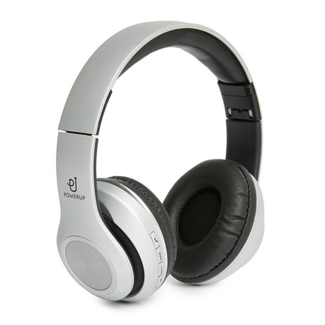 PowerUp H2 Series Bluetooth Headphones - Silver