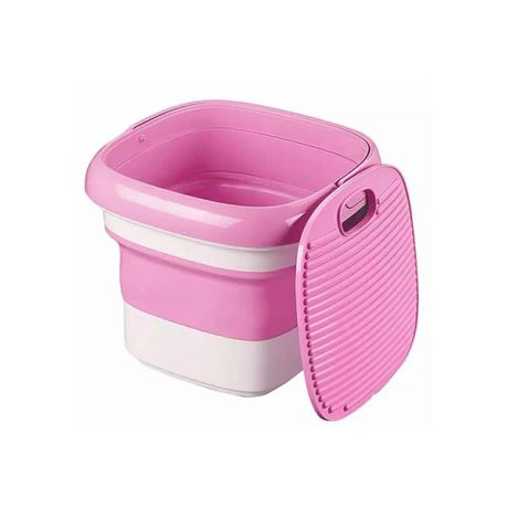 Fashionable Lightweight Folding Washing Machine - Pink