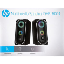 Load image into Gallery viewer, HP Multimedia Desktop Stereo Speakers with LED's
