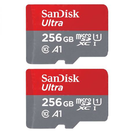 SanDisk 256GB 120MB/s Ultra Micro SDXC UHS-I Card C 10 (Set of 2)