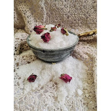 Load image into Gallery viewer, Epsom Salt, Essential Oil Bath Soak (Rose, Sweet Basil and Bergamot)
