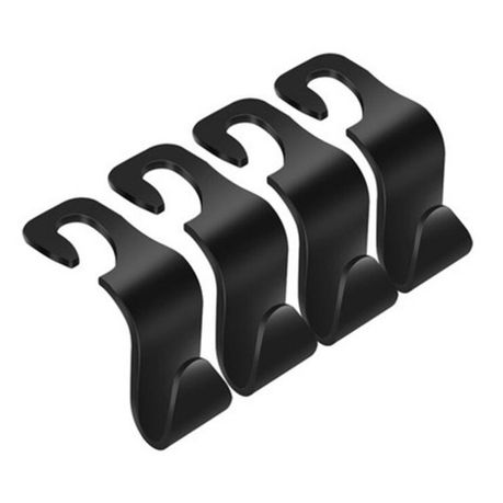 Killerdeals Car Seat Headrest Hooks - Black - 4 Piece Set