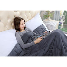 Load image into Gallery viewer, GreenLeaf 7 Layer Weighted Blanket 7KG, 150cm X 200cm - Grey
