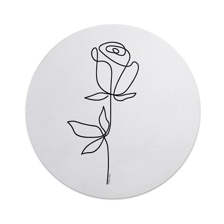 Hey Casey! Rose Line Art Mouse Pad Buy Online in Zimbabwe thedailysale.shop