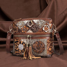 Load image into Gallery viewer, Bohemian Art Genuine Leather Handbag
