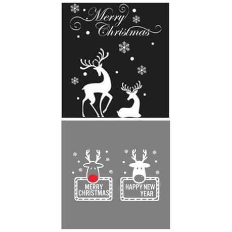 SJG-Christmas Decorations Window Stickers 2 Pieces 001 Buy Online in Zimbabwe thedailysale.shop
