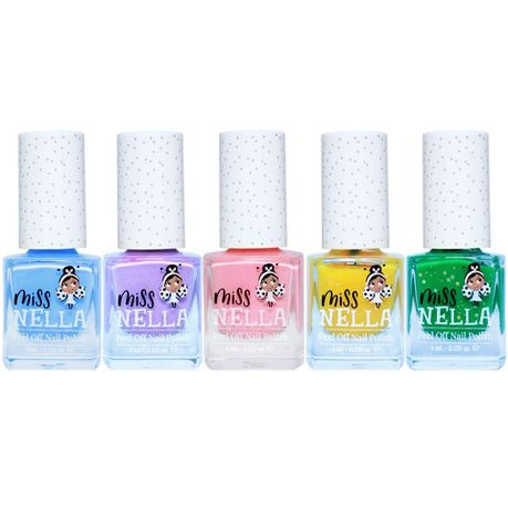 Miss Nella Spring It On 5 Varnish Pack Peel Off kids nail polish