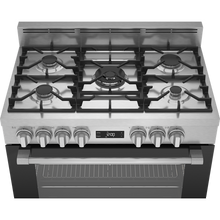 Load image into Gallery viewer, Beko 90cm Gas / Electric Inox Free Standing Stove

