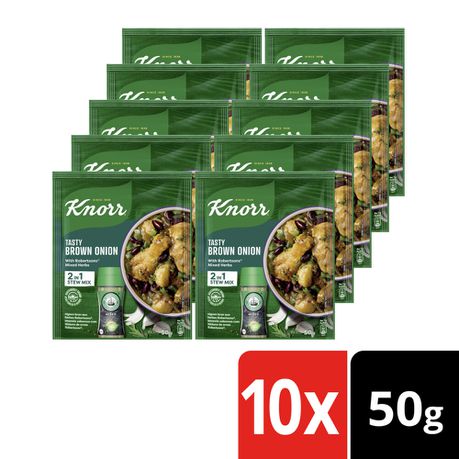 Knorr Tasty Brown Onion with Robertsons Mixed Herbs Soup 10x50g Buy Online in Zimbabwe thedailysale.shop