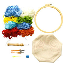 Load image into Gallery viewer, Rainbow - Punch Needle Embroidery Wool Art DIY Fox Crafts Kit Tapestry
