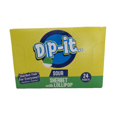 Sour Dip-It Sherbet with Lollipop
