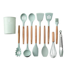 Load image into Gallery viewer, 12 piece Silicon Utensil set - Teal

