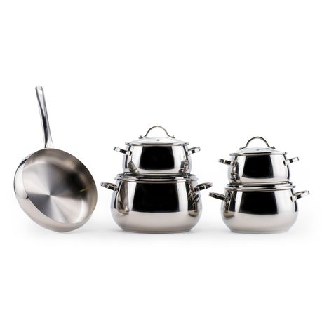 Lifetime Guarantee, 18/10 SS 9PC Mela Pot Set