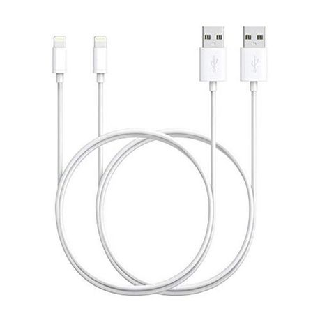 Silver Star iPhone USB Charging Cable for iPhone 5 & 6 & 7 &8&X Pack of 2 Buy Online in Zimbabwe thedailysale.shop