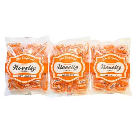 The Original Novelty Sweets - Apricots Only - 3 Packs
