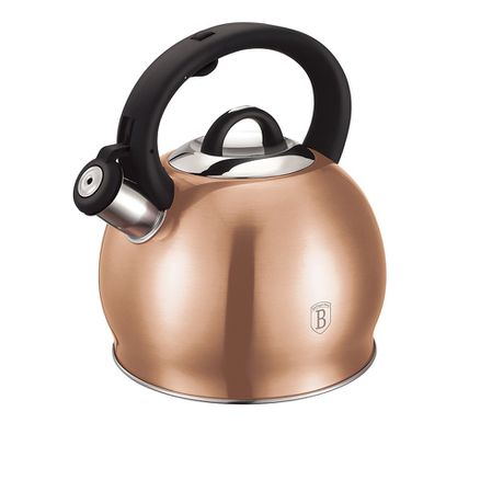 Berlinger Haus 3L Stainless Steel Whistling Kettle - Rose Gold Metallic Buy Online in Zimbabwe thedailysale.shop