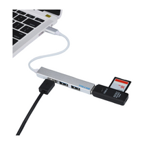 Load image into Gallery viewer, Type-C To 4 USB  Mini Portable 4-Port USB 3.0 Hub
