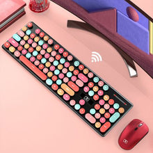 Load image into Gallery viewer, Olive Tree - Wireless Mechanical Feel Keyboard Mouse Chargeable - Fire Red
