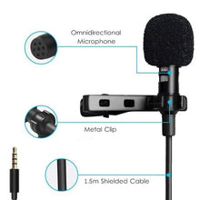 Load image into Gallery viewer, Microphone for Smartphones - 3.5mm Wearable Mini Mic - Zoom Call Essential
