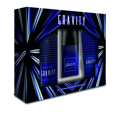 Coty Gravity Cologne Spray 50ML, Deodorant Spray 120ML, Hair & Body Wash Buy Online in Zimbabwe thedailysale.shop
