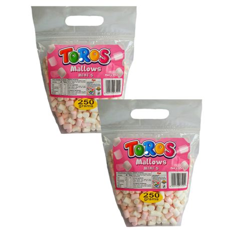 Toros - Marshmallow Mini's 2 Pack - Pink & White - (2 x 250g)