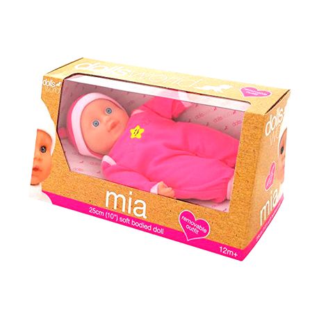 Dollsworld Dark Pink Mia Baby Doll 25cm (10)