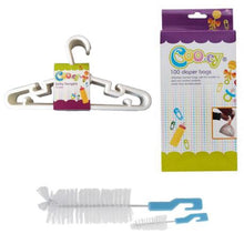 Load image into Gallery viewer, Disposable Diaper Bags, Hangers and Bottle Cleaner Set
