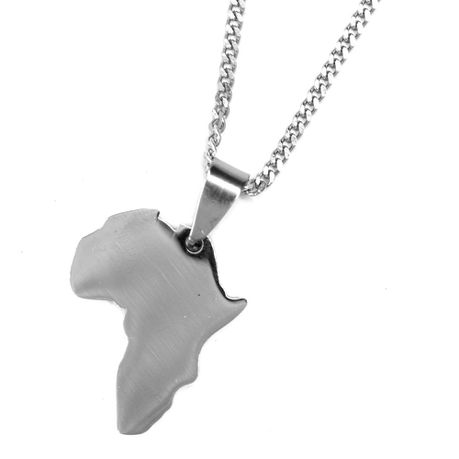 Androgyny Africa Map Necklace In Stainless Steel Buy Online in Zimbabwe thedailysale.shop